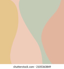 Colorful pastel wave background vector background.