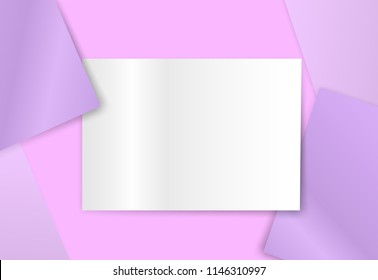 Colorful pastels paper background. design with  light and shadows. Vector