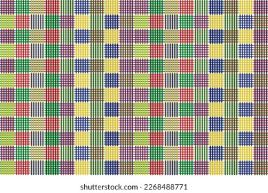 colorful patchwork checkered background used in June festivities