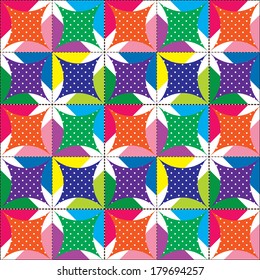 Colorful patchwork,seamless pattern