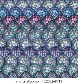 Colorful pattern with abstract fishscales. Can be used for desktop wallpaper or poster,for pattern fills, surface textures, web page backgrounds, textile and more