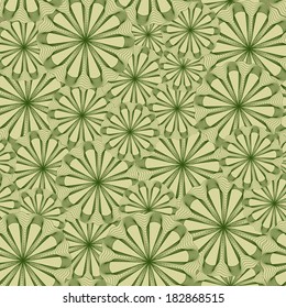 Colorful pattern - abstract flowers 
