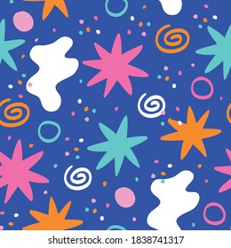Colorful pattern with abstract shapes