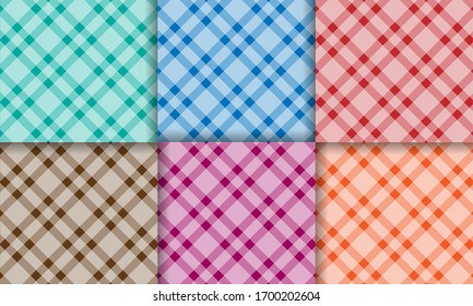 Colorful Pattern Background Design Set