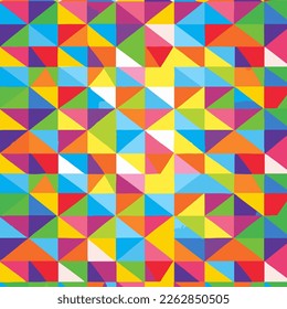 Colorful Pattern Background. Handmade vector art.