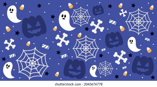 Colorful pattern background for the holiday halloween - Vector