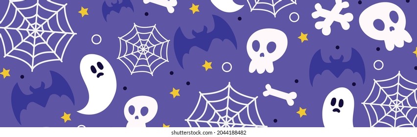 Colorful pattern background for the holiday halloween - Vector