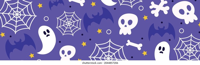 Colorful pattern background for the holiday halloween - Vector illustration