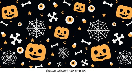 Colorful pattern background for the holiday halloween - Vector illustration