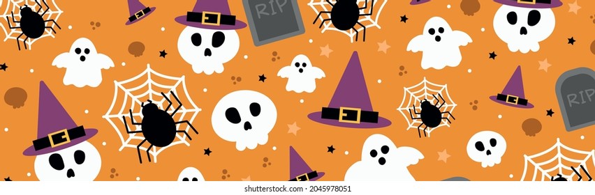 Colorful pattern background for the holiday halloween - Vector