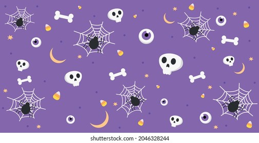 Colorful pattern background for the holiday halloween - Vector