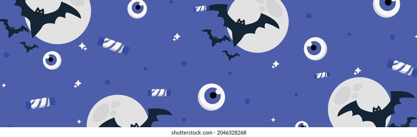 Colorful pattern background for the holiday halloween - Vector