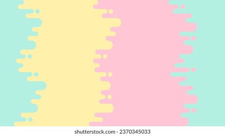 Colorful pattern background of wavy lines going to the right