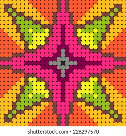 Colorful Pattern for beads with stars