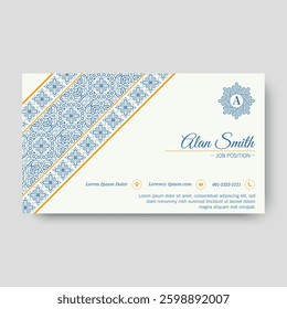 colorful pattern business card design