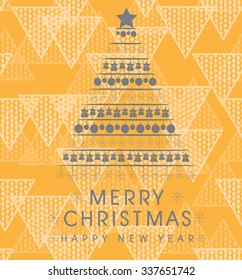 Colorful Pattern with Christmas Elements.Vector Background.