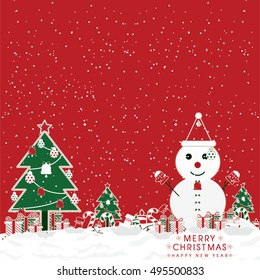 Colorful Pattern with Christmas Elements.Vector Background.  Pattern can be used for wallpaper, cover fills, web page background, surface textures. Vector linen texture.