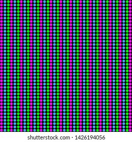 Colorful pattern circles and black background