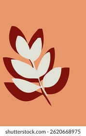 colorful pattern combining flower and leaf shapes in a fun, flat illustration style.