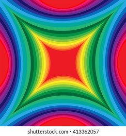 Colorful  Pattern of Concave Rectangle. Visual Volume Effect.  Polygonal Geometric Abstract Background. Suitable for textile, fabric, packaging and web design.. Vector Illustration.