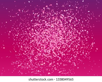 Colorful pattern with confetti. Holiday texture from glitters. Luxury colored frame. Print for banner, flyer, poster and textile