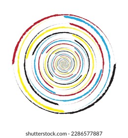 Colorful Pattern Creation of Blackhole Like Huricane Tornado Spiral Vector