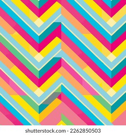 Colorful Pattern With Diagonal Lines Vector Background Style. Handmade vector art.