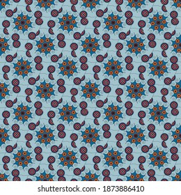 Colorful pattern of different colors for packaging or textiles