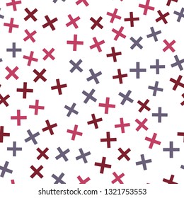 Colorful pattern with different shapes objects. Texture background for textile, print, paper, fabric background, wallpaper