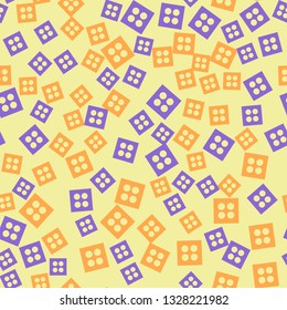 Colorful pattern with different shapes objects. Texture background for textile, print, paper, fabric background, wallpaper