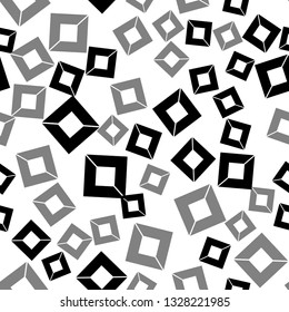 Colorful pattern with different shapes objects. Texture background for textile, print, paper, fabric background, wallpaper