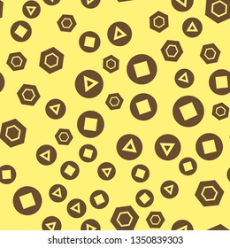 Colorful pattern with different shapes objects. Texture background for textile, print, paper, fabric background, wallpaper