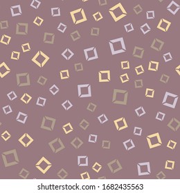Colorful pattern with different shapes objects. Texture background for textile, print, paper, fabric background, wallpaper