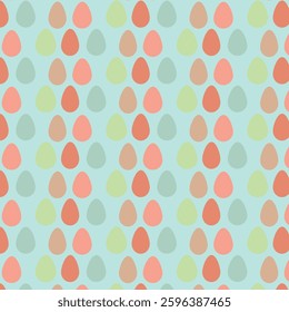   colorful pattern with eggs,Easter Eggs seamless pattern on green background,