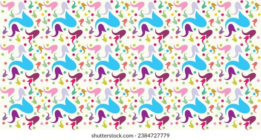 colorful pattern fabric design endless seamless