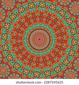 A colorful pattern with a floral pattern