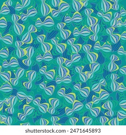 colorful pattern with a flower and leaf theme
