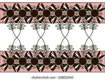 Colorful pattern of flowers