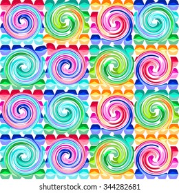 colorful pattern with geometric shapes