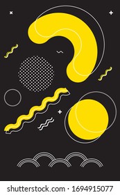 colorful pattern geometric shapes composition, vector covers design.