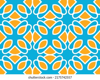 The colorful pattern has geometric shapes. Modern texture decoration background. Vector, 2022-2023