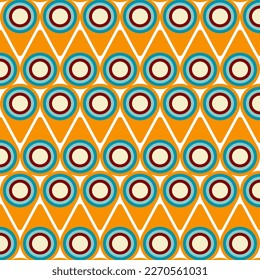 Colorful pattern made of geometric shapes.