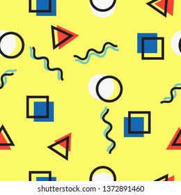 Colorful pattern memphis style - Vector 