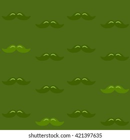 Colorful pattern, mustache art background design for fabric and decor. Men's mustache - pattern
