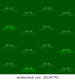 Colorful pattern, mustache art background design for fabric and decor. Men's mustache - pattern
