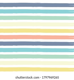 Colorful pattern with pastel brush stripes.