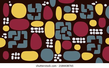 Colorful pattern shapes abstract background vector design