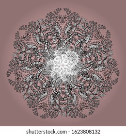 Colorful pattern. Sketch Flat design with abstract doodles on black, white and neutral colors background. Vector illustration.
