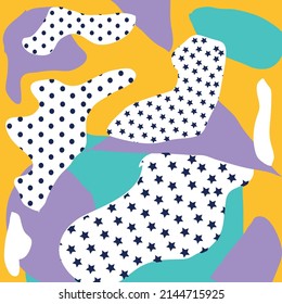 colorful pattern. stars and more