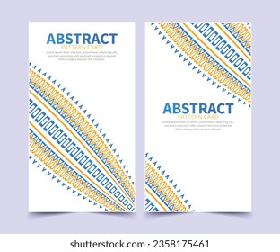 colorful pattern style vertical greeting card